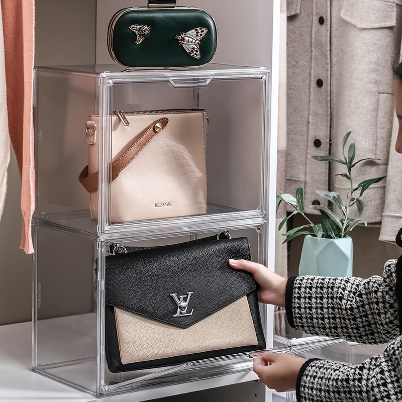 acrylic handbag storage