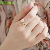 Adjustable Gold Plated Flower Ring for Women - COD Gift