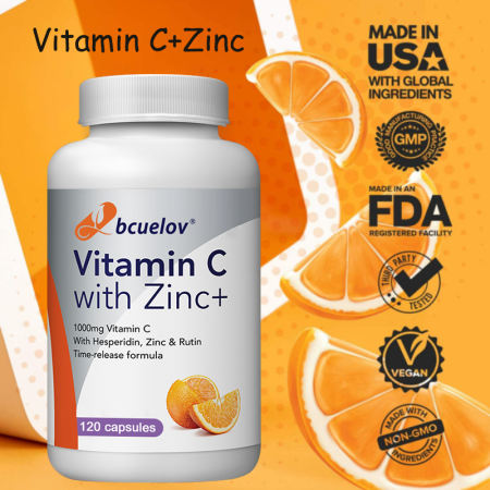 Vitamin C + Zinc for Adults | Strengthen Bones & Body