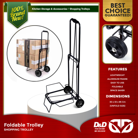 D&D | Foldable Shopping Push Cart Trolley