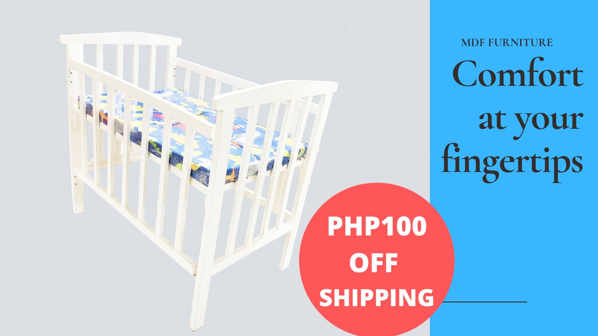 Wooden Baby Crib With Foam Adjustable Bed High Quality Top Of