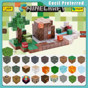 Minecraft 10pcs DIY Magnetic Building Cube Toy Set