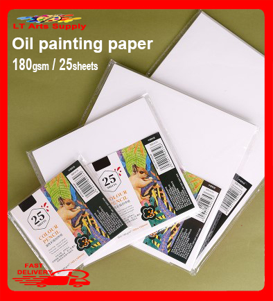 Deli 73928-8K oil pastel paper 220g (20 sheets/bag)