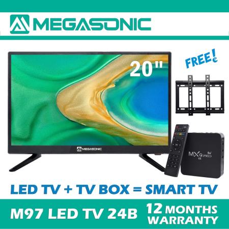 Megasonic M97-LED24B 20" Smart LED TV with Wall Bracket