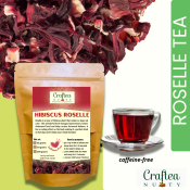 Craftea Nutty Hibiscus Tea - Various Sizes with Free Teabags