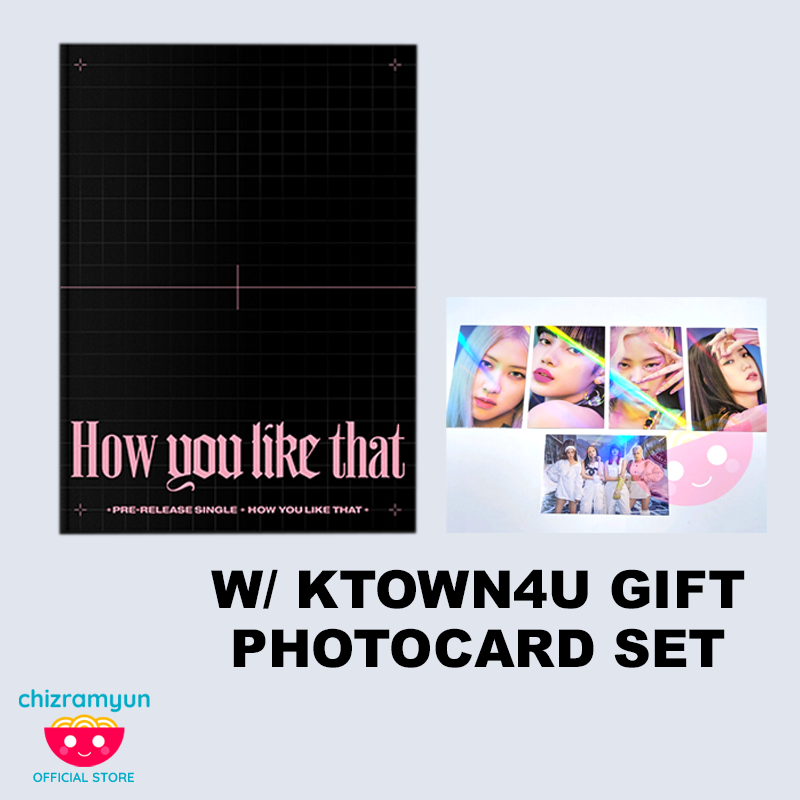 Special Edition Album - [ HOW YOU LIKE THAT ] CD + Photobook + PostCard +  Polaroid + Folded Poster(On Pack) + OFFICIAL POSTER + FREE GIFT