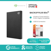 Seagate Backup Plus Slim 1TB/2TB USB 3.0 Portable HDD