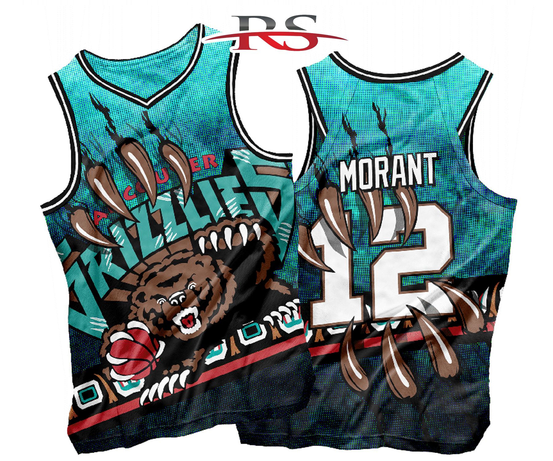 JA Morant Signed Memphis Grizzlies Teal NBA Basketball Jersey