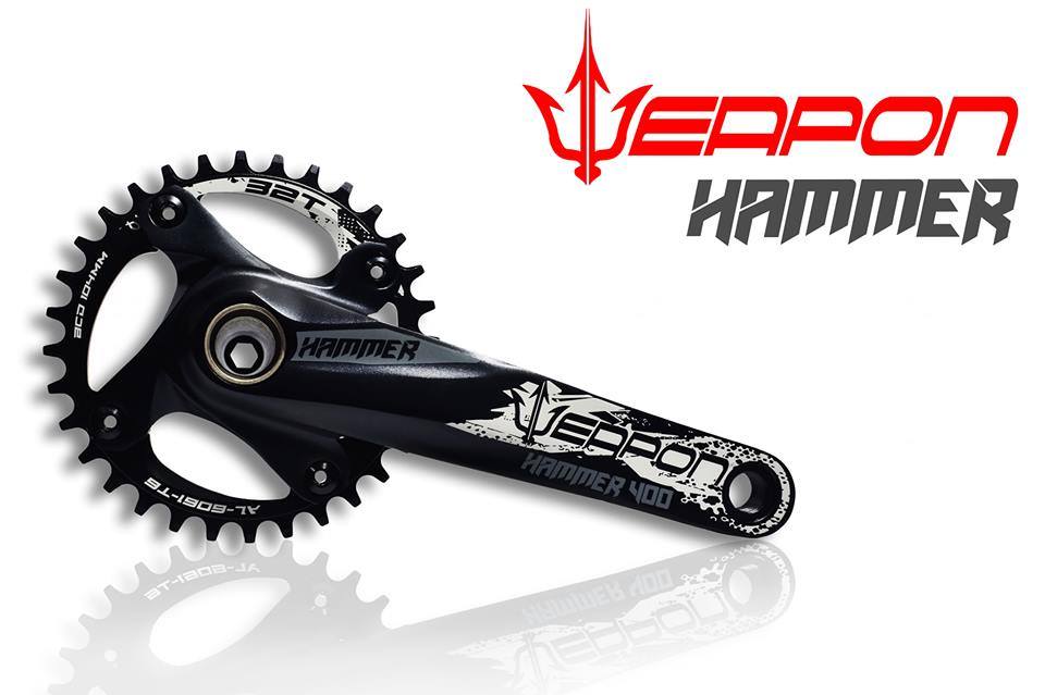 weapon crankset 2x