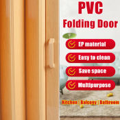 PVC Accordion Door for Kitchen or Bathroom - OEM