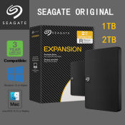 Seagate Expansion Portable External Hard Drive, 1TB/2TB, USB 3.0