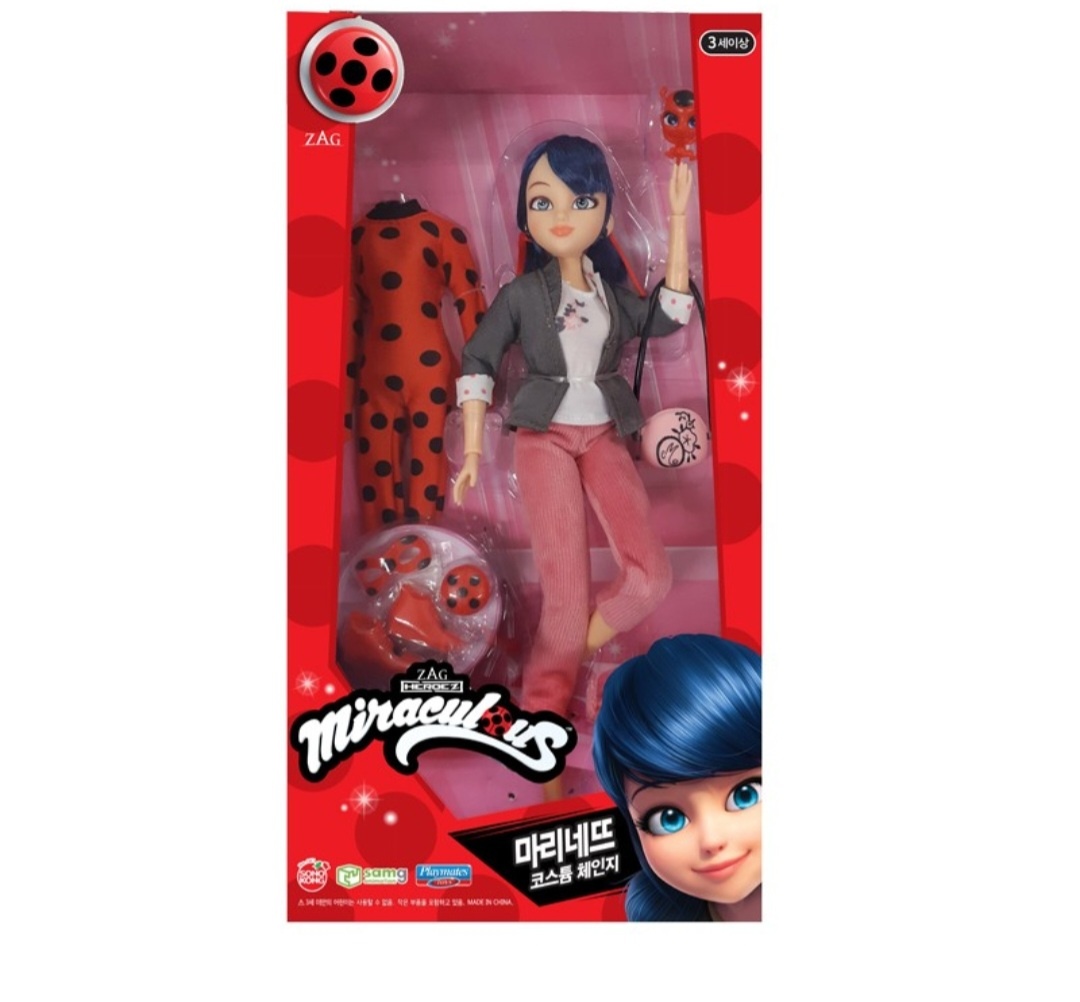 Miraculous 28cm Anime Figure Ladybug Marinette Rena Rouge Cat Noir