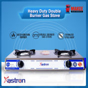 Astron GS-288 Stainless Double Burner Gas Stove