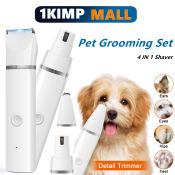 4-in-1 Pet Grooming Set with Wireless Dog Razor