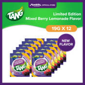 Tang Instant Drink Mix - Limited Edition Mixed Berry Lemonade Flavor 19g with Vitamins and Minerals C, D, and Zinc