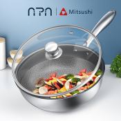 Nipiin Stainless Steel Non Stick Frying Pan (32CM)