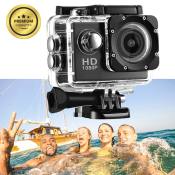 Waterproof Rechargeable Action Camera - 1080p HD Sports Cam