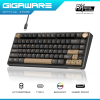 Royal Kludge RK R75 Mechanical Keyboard 75% Tkl Wired with Volume Knob Gasket Mount Rgb Backlit with Software Mda Profile Pbt Keycaps Hot Swappable