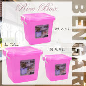 Rice Box with Lock Lid - Bengar plastic ware