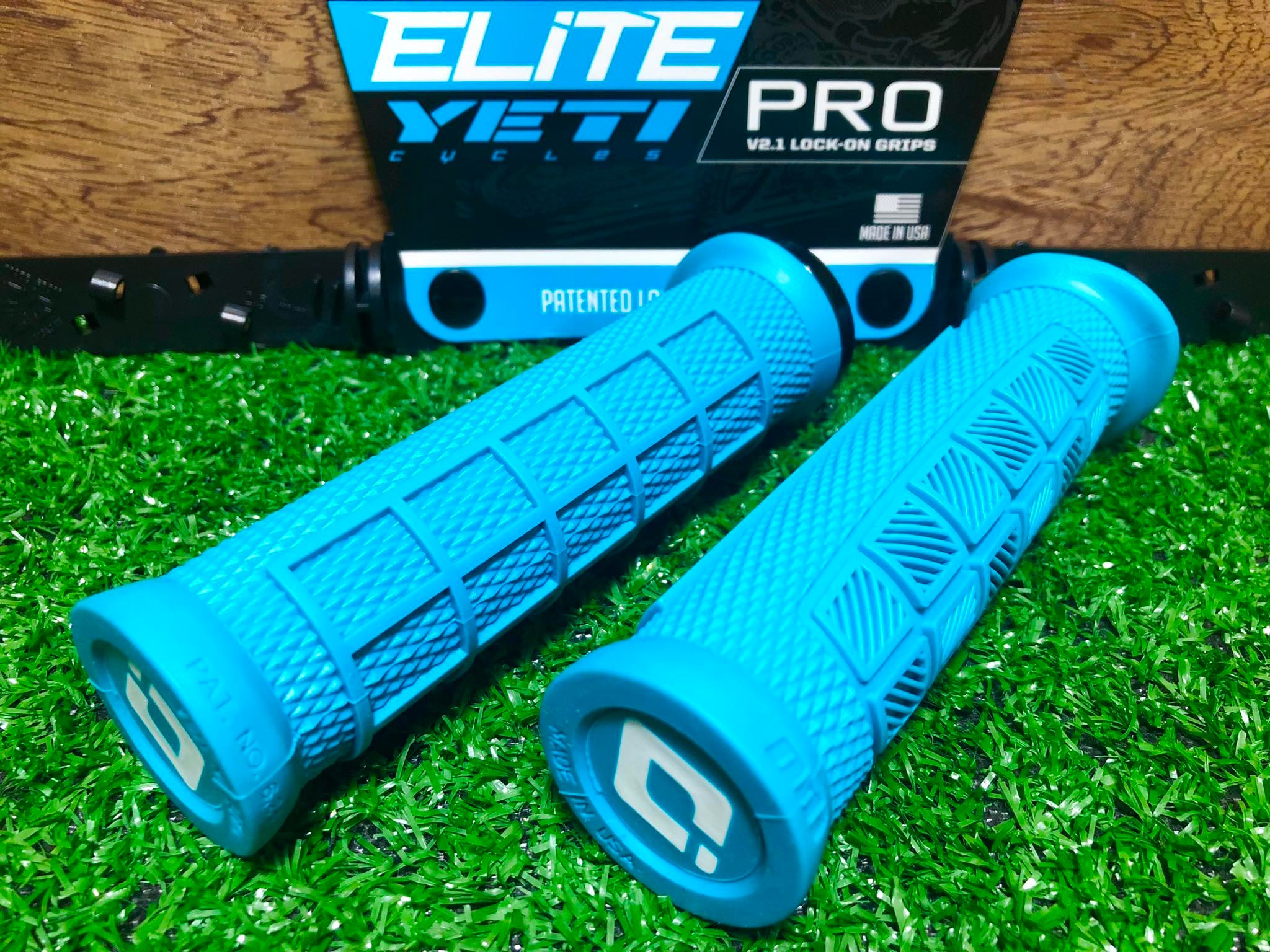 ODI Elite PRO Lock On v2.1 Turquoise Blk Grips D33EPTQ B 100