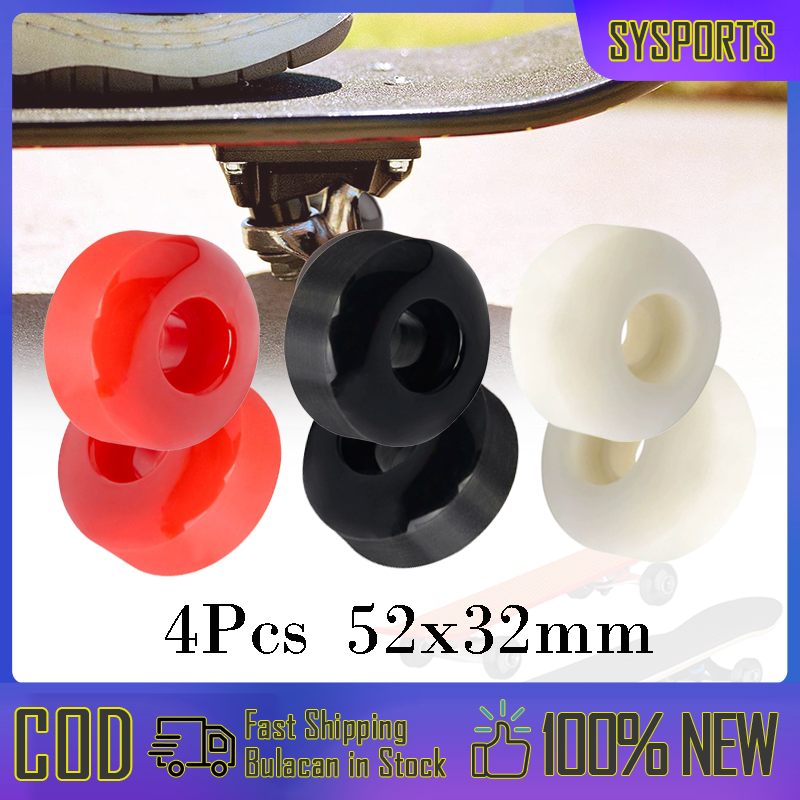 POFET Roues Longboard 60x45mm 78A – Set De 4, Excellente Adhérence Pour Cruiser, Pennyboard & Plus