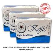 Sutla Kojic Soap Blue for Sensitive Skin - Set of 3