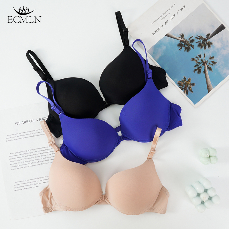 ECMLN Japanese Style Seamless Bra for Women Push Up Gathering Small Chests  Girls Bra Fashion Color No Steel Ring A/B Cup