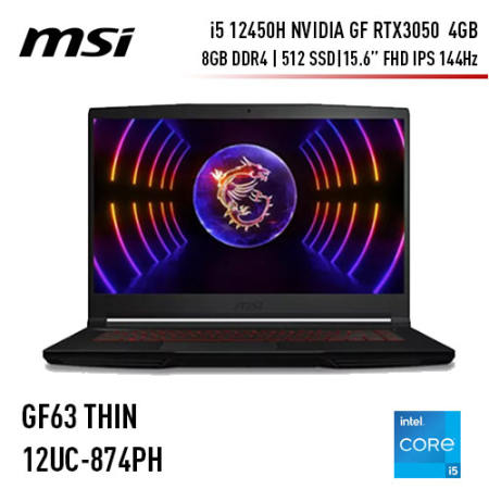 MSI Thin GF63 12UC-874PH 15.6" FHD IPS