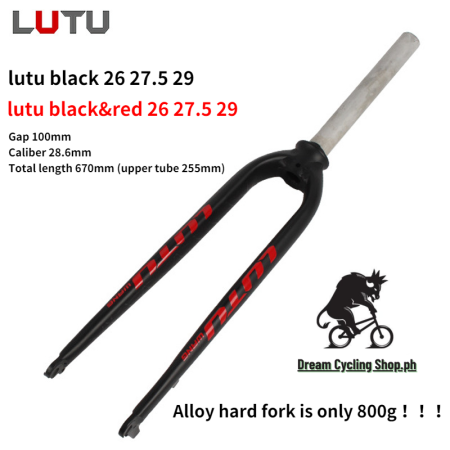 LUTU Mountain Bike Rigid Fork - Lightweight Aluminum Alloy