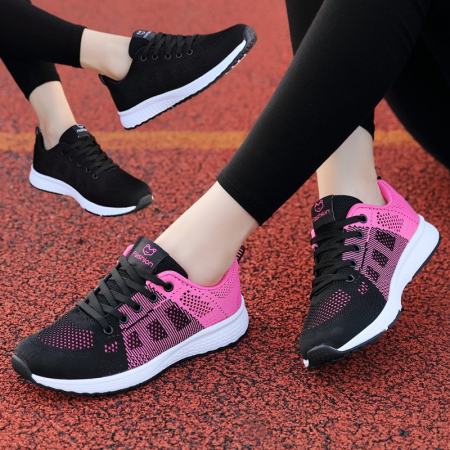 Breathable Fly Woven Women's Casual Running Shoes