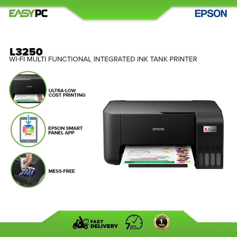 Epson L3250 WiFi Multi Functional Integrated Ink Tank Printer, Brand