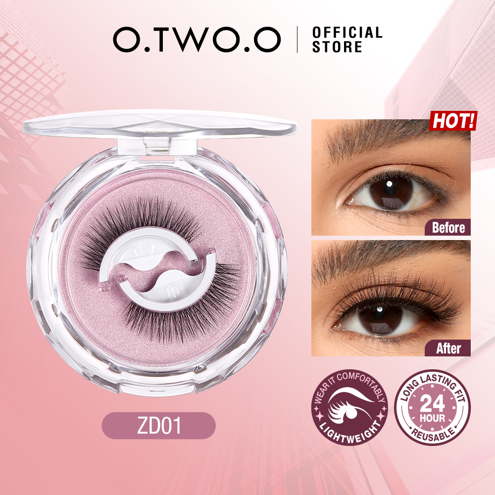 Discount on O.Two.O  shoes - SKU:  Natural False Eyelashes No Need Glue Reusable Self Adhesive Eyelashes 3 Second Easy To Apply