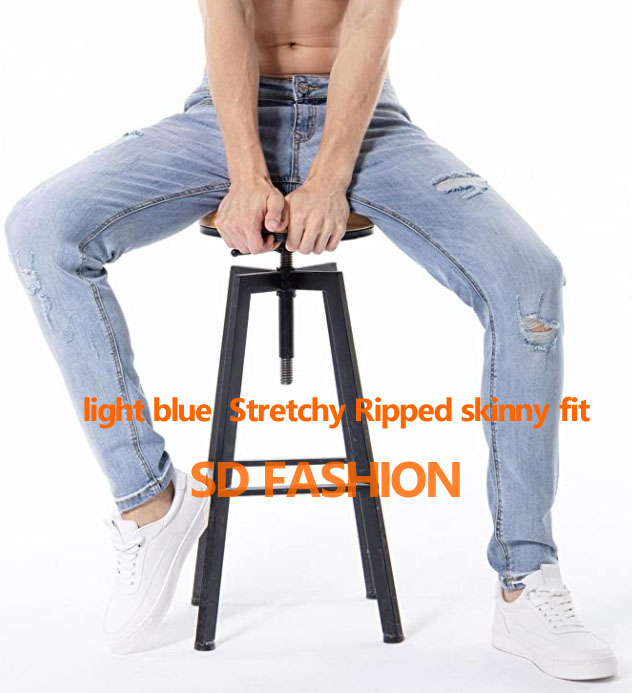 stretchy jeans with holes