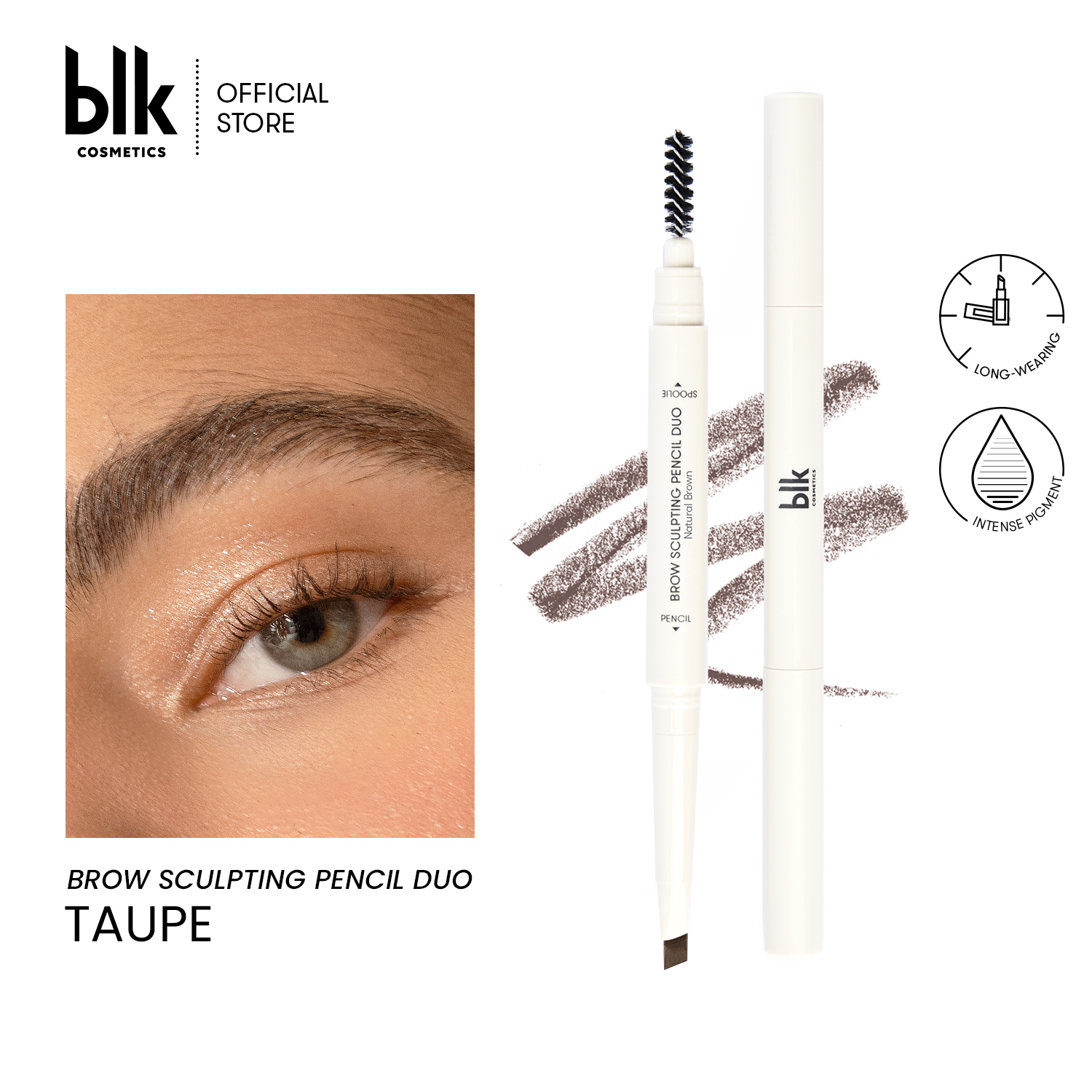 Discount on blk cosmetics  shoes - SKU: blk cosmetics brow sculpting pencil duo taupe