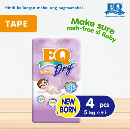 EQ Dry Mini Pack Newborn - 4 pads