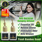 Fresh Bamboo Hanging Diffuser: Long Lasting Anti-Bacterial Air Purifier