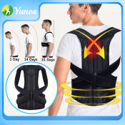 Yunos Men's Adjustable Back Support Posture Corrector