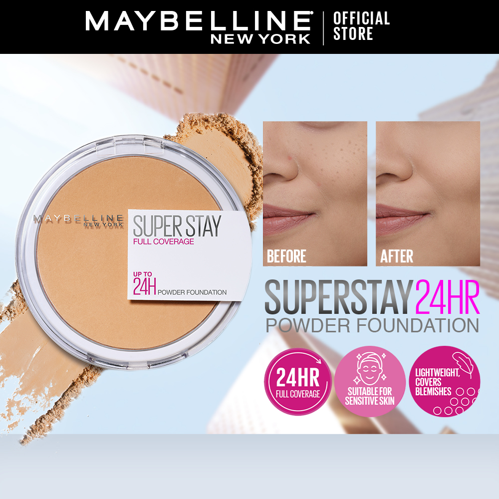 Discount on Maybelline  shoes - SKU: Maybelline Superstay Powder Foundation- 24hr Full Coverage, Long Lasting, Waterproof Make Up