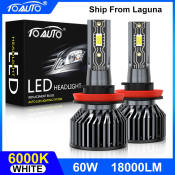 CSP CHIPS Car LED Headlight, 60W, 18000LM, 650