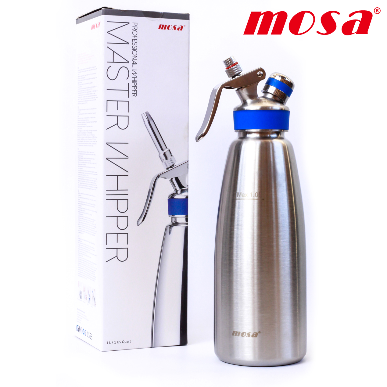 Frieling by Mosa Master Whipper Professional Cream Whipper, 1 Liter