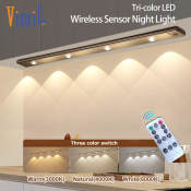 Vimite Wireless Motion Sensor Cabinet Light - 60/80CM, 3-Color Dim