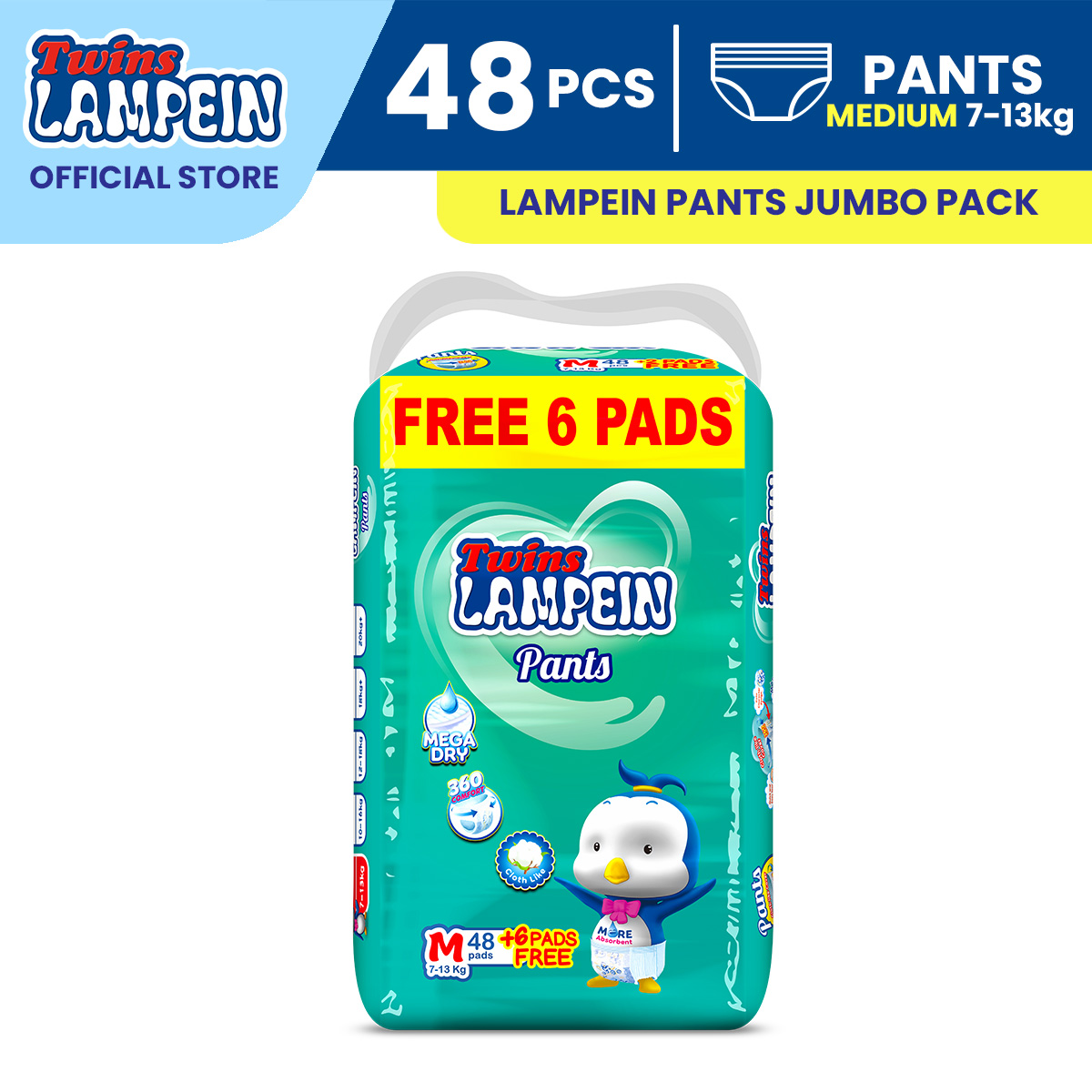 Buy Lampein Pants Diaper Xl 60 Pcs online