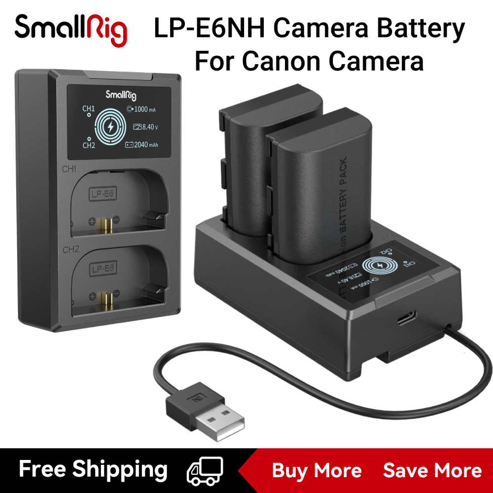 SmallRig NP-FZ100 Battery and Charger Kit for Sony A7 IV / A7R V  Camera-3824