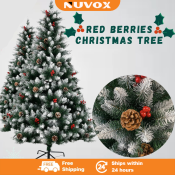 NUVOX Berry Christmas Tree 5-8FT with Red Pine Cone