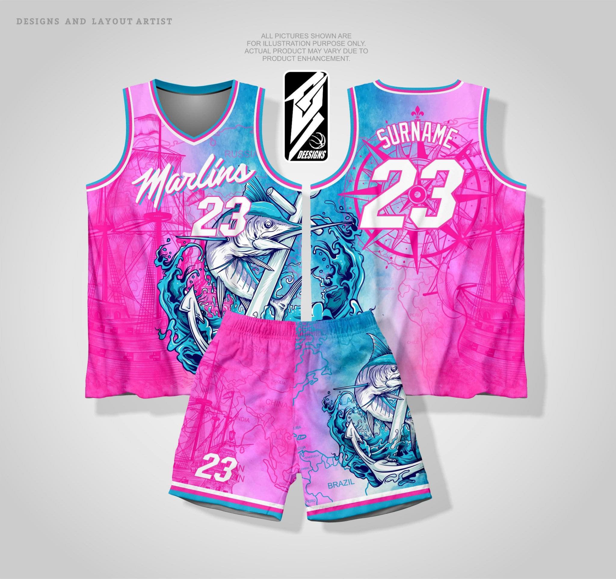 peach color jersey basketball