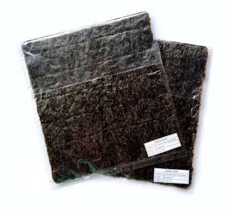 Nori Sheets Seaweed Wrapper for Kimbap Sushi Roasted and Unseasoned Repacked 10 Sheets