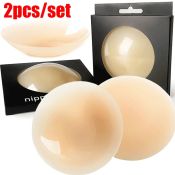 Invisible Silicone Nipple Covers - 2 Pack Self-Adhesive Pasties