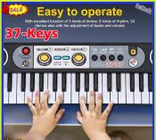 Kids Electronic Piano Keyboard with Microphone - 