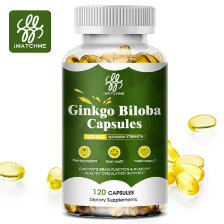 iMATCHME Ginkgo Biloba Capsules: Lower Blood Pressure & Cholesterol