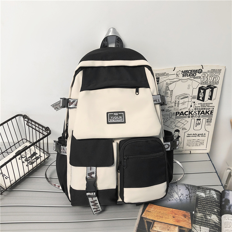 Korean canvas backpack hotsell